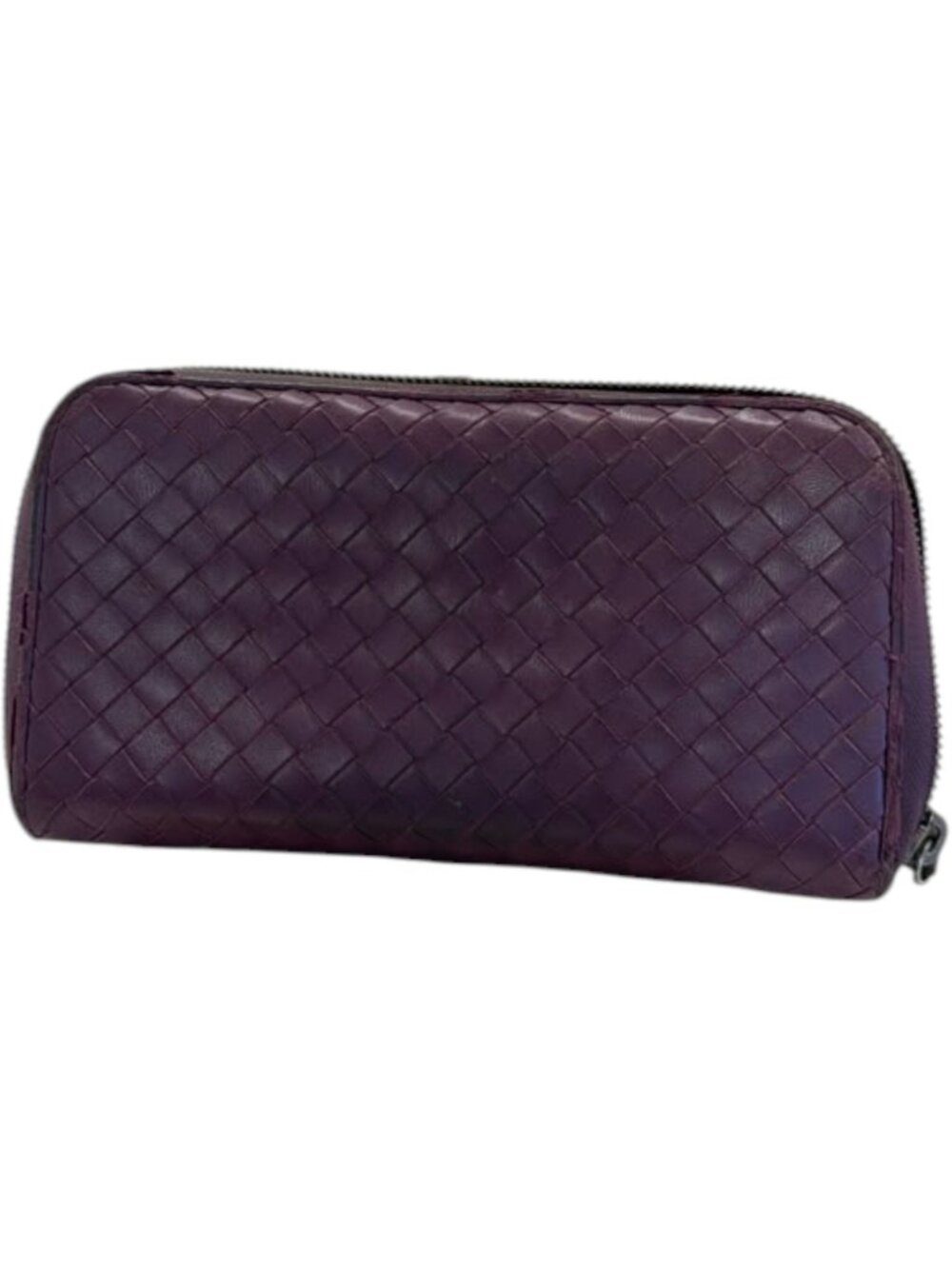 615167CR C1 Bottega Veneta Wallet Long Purple Leather